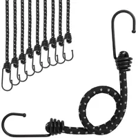 VidaXL Gummiseile Reflektierend mit Haken 10 Stk. 38 cm