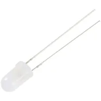 TRU Components LED bedrahtet Warmweiß Rund 5 mm 5800