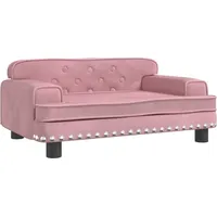 SYFAXTM Kindersofa Rosa 70x45x30 cm Samt - Rosa