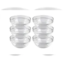 Luminarc Schüssel 12 cm 6-er Set Empilable, 6-tlg. Schüssel-Set,