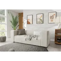 S-Style Möbel 2-Sitzer Sofa Gustav aus Cord-Stoff mit bequemem Sitz, mit Wellenfederung beige