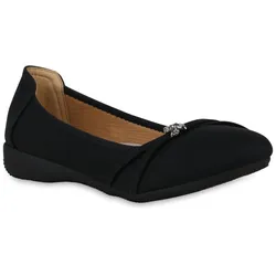 Damen Sportliche Ballerinas in Schwarz