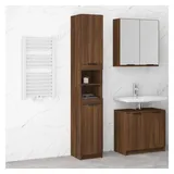 vidaXL Badschrank Braun Eichen-Optik 32x34x188,5 cm Holzwerkstoff
