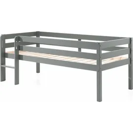 Vipack Spielbett Pino 90 x 200 cm Kiefer massiv grau lackiert