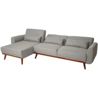 Mendler Sofa HWC-J20, Couch Ecksofa, L-Form 3-Sitzer Liegefläche Schlaffunktion