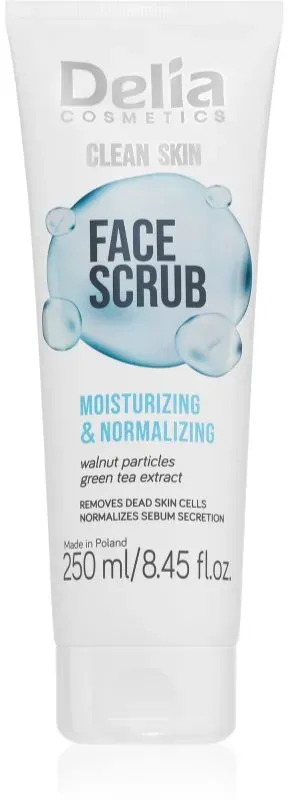 Delia Cosmetics Clean Skin feuchtigkeitsspendendes Gesichtspeeling 250 ml