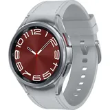 Silver 43 mm LTE Hybrid EcoLeather Band Silver