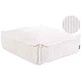 Beliani Bodenkissen Allozai 55 x 55 cm Beige