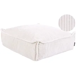 Beliani Bodenkissen Allozai 55 x 55 cm Beige