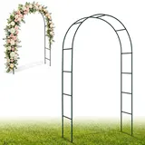 Rosenbogen Torbogen Garten,Rosenbogen Metall,Gartenbogen für Kletterpflanzen,Rosen,Garten,Pergola,pulverbeschichteter Stahl, Gartenlaube,wetterfest,Rankhilfe,Torbogen,SpalierDekoBallonbogen-Kit
