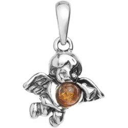 Ketten-Anhänger OSTSEE-SCHMUCK "Ostsee-Schmuck Anhänger Engel Anhänger Engel", weiß, Schmuckanhänger, Damen, 23 x 15mm, Silber 925 (Sterlingsilber), 1.9 g