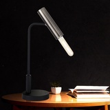 Fischer & Honsel Schreib Tisch Lampe Wohn Zimmer Beleuchtung Spot Nacht-Licht verstellbar schwarz