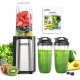 Smoothie Maker 900W Standmixer/Spülmaschinenfest/Mit 3 Trinkflaschen