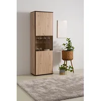 Hela Vitrine »Ariana«, mit angeschrägten Griffmulden, Höhe 195 cm