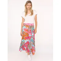 Zwillingsherz Maxirock Damen Animalprint Bunt L/XL
