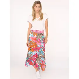 Zwillingsherz Maxirock Damen Animalprint Bunt L/XL