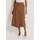 Madeleine Maxirock Damen Wickelrock Braun 48