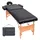 vidaXL Massageliege 2-Zonen Klappbar 10 cm Sitz Schwarz
