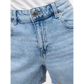 Vero Moda Jeansshorts VERO MODA "VMTESS MR SHORT DNM SHORTS MIX GA NOOS", Damen, Gr. M (38), N-Gr, blau (light blau denim), Denim/Jeans, Obermaterial: 99% Baumwolle, 1% Elasthan, unifarben, kurz, Jeans Jeansshorts, Baumwollmischung, regular fit