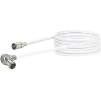 Schwaiger MiniD@t - F-Quick, M/M, 3 m Koaxialkabel weiß