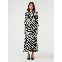 Y.A.S Hemdblusenkleid Sommerkleid Zebra Print Beige 36