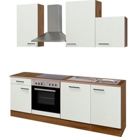 Flex-Well Küche »Vintea«, Breite 220 cm, mit und ohne E-Geräten lieferbar, weiß