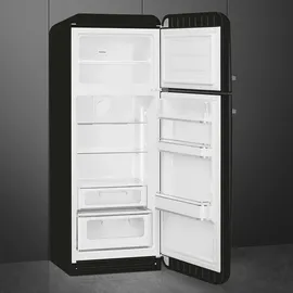 Smeg FAB30RBL6 Retro-Kühl-Gefrierkombination (294 l, 1720 mm hoch, Schwarz)