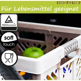 Kinderwelt Klappbox 4 x Stabile Profi-Klappboxen  orange