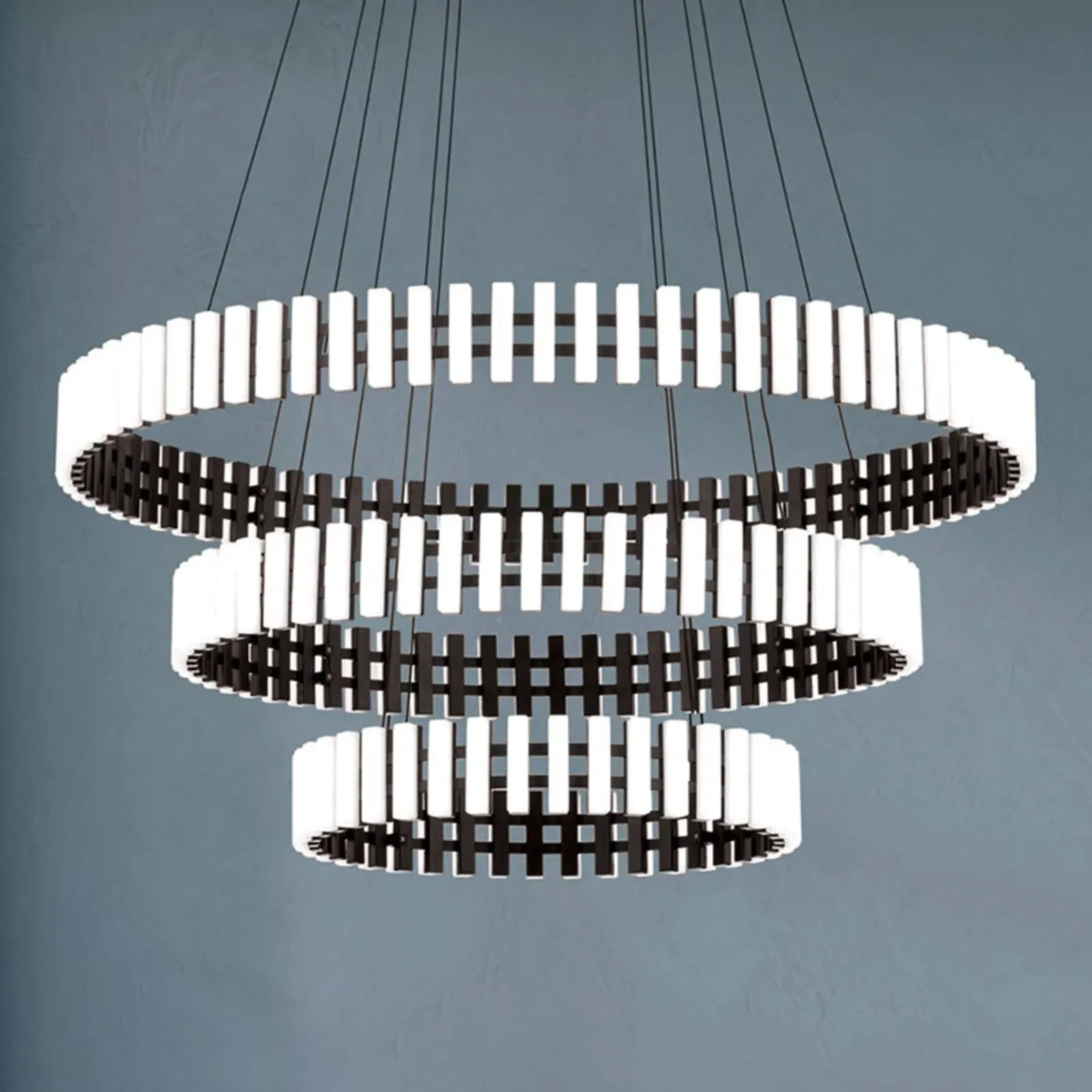 ORION Hängelampe Mansion, dimmbar, weiß / opal, für Wohn- / Esszimmer, Metall, Design - 80 cm - 80 cm - 150 cm