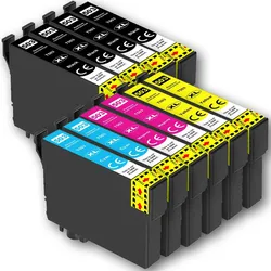 Kompatibel 10er Set Epson 503XL, Chilischoten Druckerpatronen Tinte alle Farben von D&C