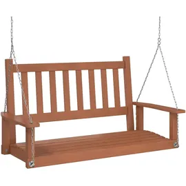 vidaXL Garten-Hängestuhl Schwarz 2-Sitzer