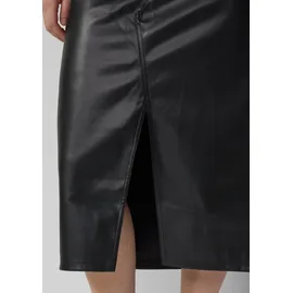 QS Rock Damen Leder-Optik Schwarz 48