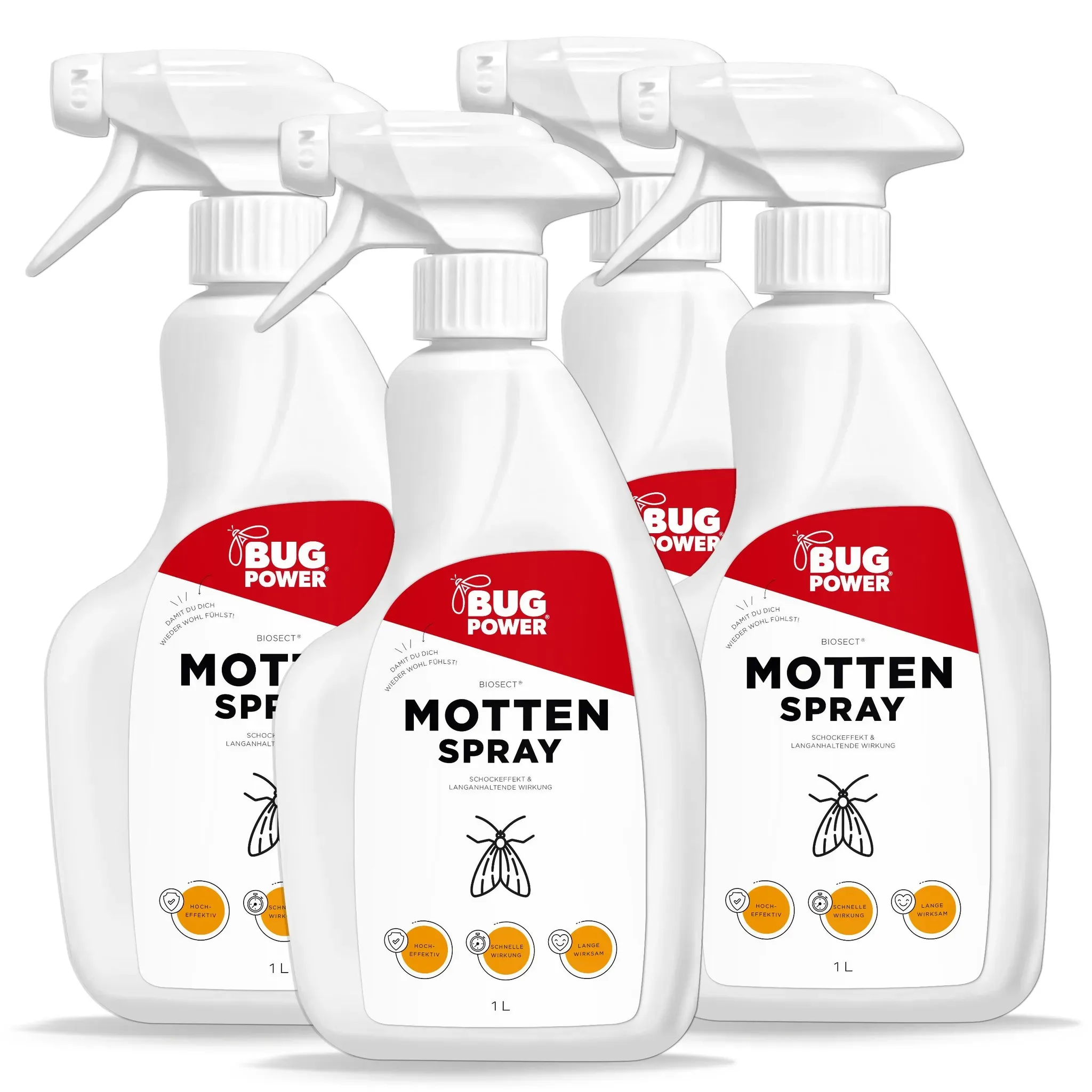 BugPower Motten Spray 4x1 l