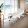Tectake tectake® 3 Zonen Massageliege, Ko Tao, Tragetasche, Aluminiumgestellweiß