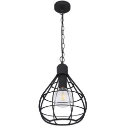 Hängelampe Pendelleuchte Deckenlampe Wohnzimmerlampe Esszimmerleuchte, Gitterschirm App- Sprachsteuerung dimmbar Timer RGB LED 10W 806Lm warmweiß-kaltweiß, DxH 25x120cm