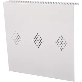 Szagato Heizkörperverkleidung 60 x 60 cm Design Raute weiß