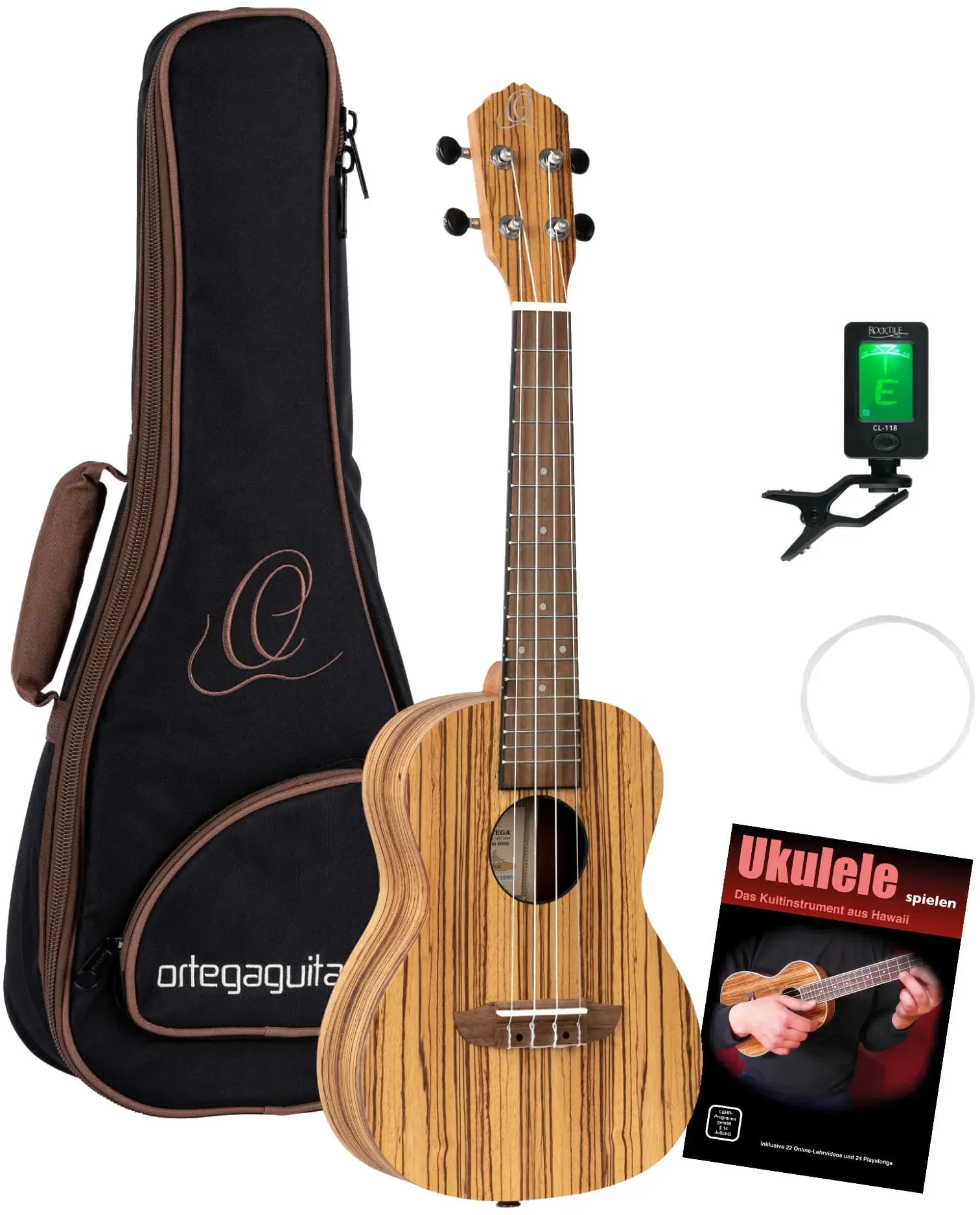 Ortega RFU11Z Konzert Ukulele Set