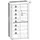 VCM Standvitrine Lumo Maxi 59 x 18 x 113 cm Braun