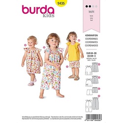 burda Schnitt 9435 "Sommer-Kombination" für Kleinkinder