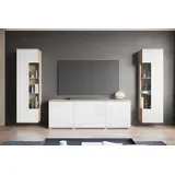 INOSIGN Wohnwand »KENIA«, (Komplett-Set, 3 St.), Vitrinen mit Eckverglasung, hängend und stehend montierbar