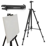 Eyepower Aluminium Feld Staffelei Leinwand Tischstaffelei 52-155cm Kinder Tafel Ständer