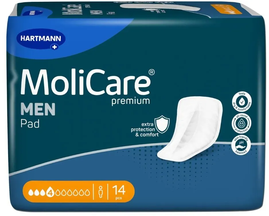 MoliCare Premium Men Pad 4 Tropfen, 14 Stück