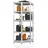 Juskys Eckregal Corner Basic 180 x 70 x 40-70 cm - 875 kg 5 Böden - Metall verzinkt - Schwerlastregal Steckregal Kellerregal