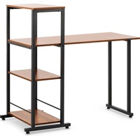 Fromm & Starck Schreibtisch - mit Regal - 110 x 50 cm - 105 kg - braun / schwarz