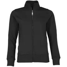 James & Nicholson Ladies Sweat Jacket, black,