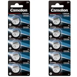 Camelion CR1620 Lithium Knopfzelle 3V - 10 Batterien - 2 x 5er Streifen