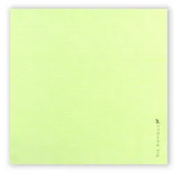 Bio Bamboo® - Luxus Einweg-Serviette, 40 x 40, Extrem weich, kompostierbar, Bambusviskose, Made in Italy, 600 Stück, grün