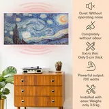 Klarstein Wonderwall Air Art Smart Infrarotheizung 120x60cm 700W Wandinstallation App-Steuerung Sternennacht