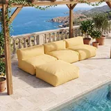 Oviala Mixi Modulares Ecksofa 3-Sitzer hellgelb