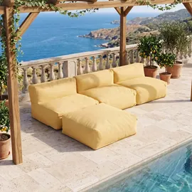 Oviala Mixi Modulares Ecksofa 3-Sitzer hellgelb